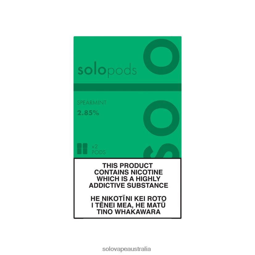Spearmint Solo Replacement Pod 2-Pack ZN6LB062 | Solo Vape Buy